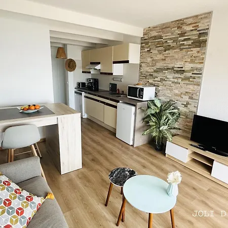 公寓 Joli D'oli 2, Collioure Vendres, Front De Mer, A Pieds 旺德尔港